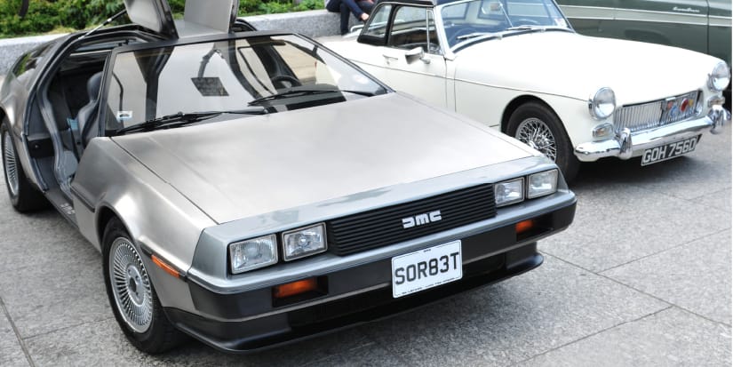 delorean dmc-12 1983 classic car